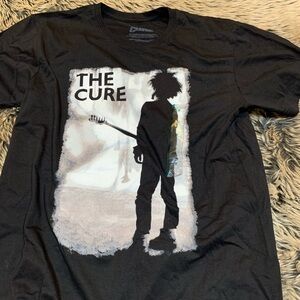 The Cure/Robert Smith Fandom Black Short Sleeve T Shirt Size M NWT